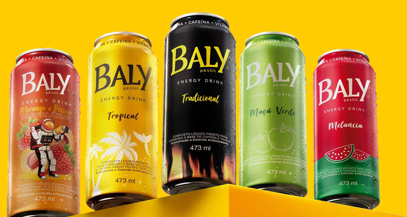 Linha de energéticos Baly